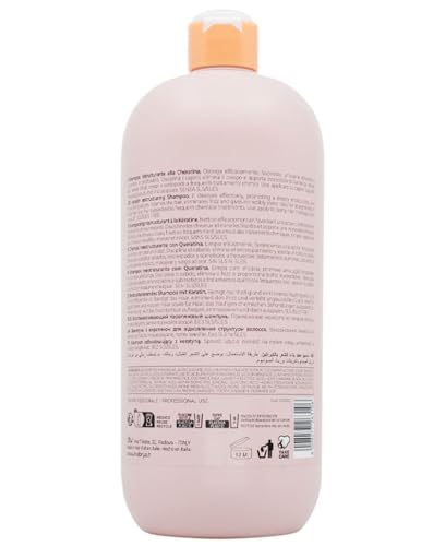Inebrya Ice Cream Keratin Restructuring And Moisturizing Shampoo. Ideal For Dry And Damaged Hair. (33.8 Oz.)