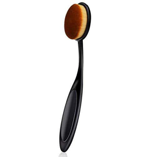 Shidara 2Pc Professional Makeup Brush Flat Large Round Head Foundation Brush Soft Bristle Powder Cream Brush Portable Cosmetics 