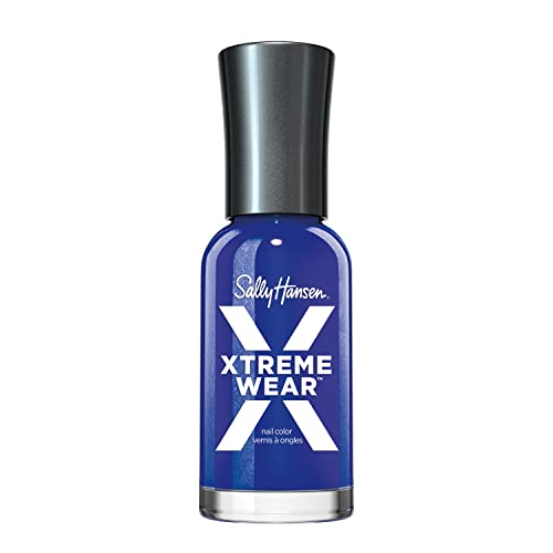 Sally Hansen Xtreme Wear Nail Polish, Streak-Free, Shiny Finish, Long-Lasting Nail Color, Pacific Blue, 0.4 Fl Oz