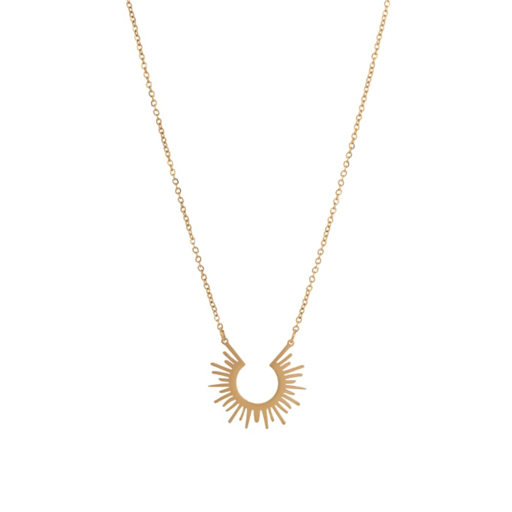 Palmonas Sun Rays Necklace For Women  18K Gold Plated Necklace, WomenS Jewellery | Gift For Girls & Women