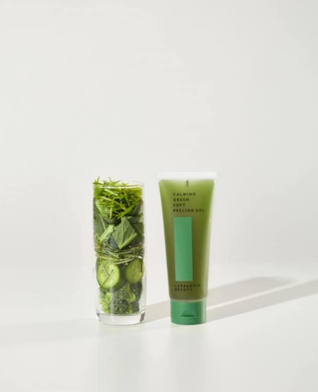 Lapalette Beauty Calming Green Soft Peeling Gel. Mild, Waterful Cleanser, 100Ml / 3.38 Fl. Oz. / Hydration, Exfoliating, Deep Cl