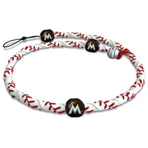 MLB Miami Marlins Classic Frozen Rope Baseball Necklace