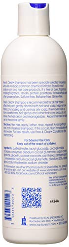 Vanicream Shampoo For Sensitive Skin 12 OZ (Pack of 3)