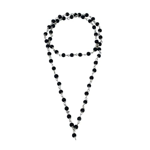 Astrotalk Silver Capped Karungali Malai 6 mm (54+1 Beads) | Karungali Mala Original for Lord Murugan Blessings | Evil Eye Protection & Mangal Dosh | Ideal for Puja & Gift items