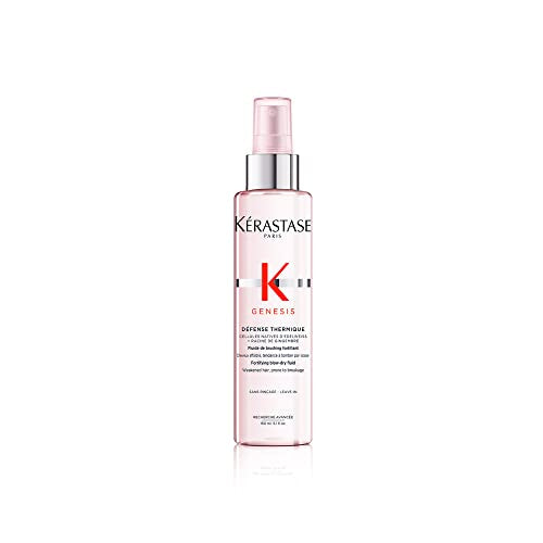 Kerastase Genesis Defense Thermique Blow Dry Primer | Heat Protectant for Weakened Hair Prone to Fallout Due to Breakage from Br