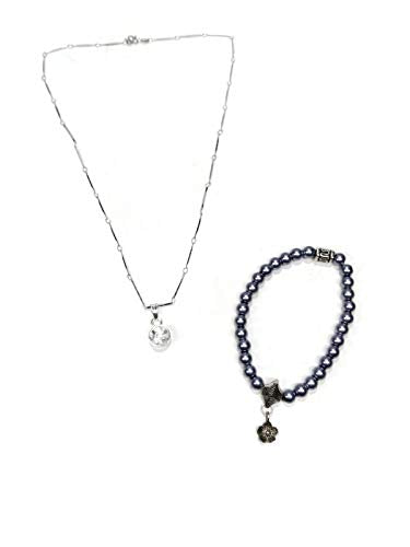 Bracelet Combo With Locket & Chain With Bracelets For ValentineS/Birthday/Friendship/Day Gift| Men/Women For Gift In Blackcolou