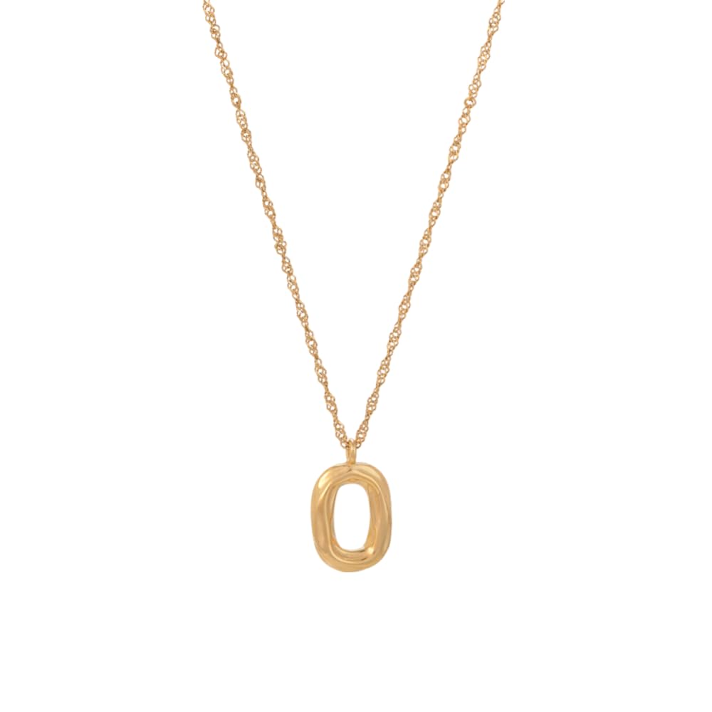 Palmonas Wobbly Oval Necklace For Women  Gift For Girls & Women | Waterproof & AntiTarnish Necklace