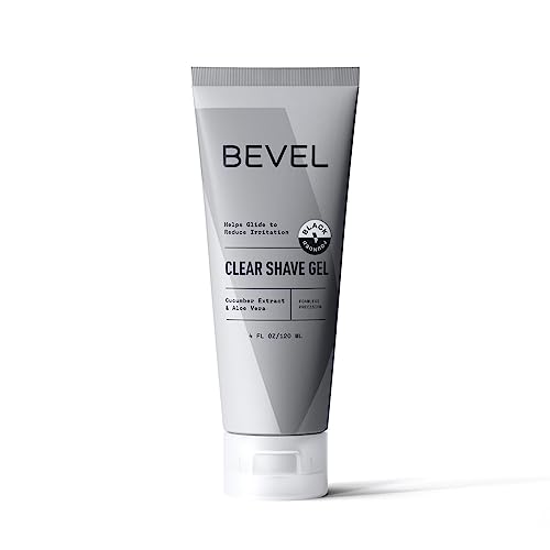 Bevel Essentials Clear Shave Gel For Men, Clear Shave Gel For Precise Detailing And Edging With Aloe Vera And Cucumber Extract T
