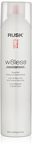 Rusk Designer Collection W8Less Strong Hold Shaping And Control Hairspray, 10 Oz, Provides Natural, Long-Lasting, Touchable Supp