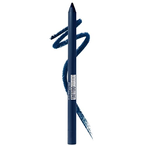 Maybelline Tattoostudio Long-Lasting Sharpenable Eyeliner Pencil, Glide On Smooth Gel Pigments With 36 Hour Wear, Waterproof, St