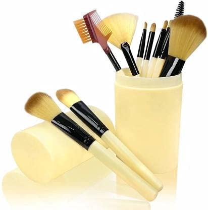 Sunisa Golden Soft Synthetic Bristle Makeup Brushes Set Of 12 With Aluminium Storage Box  (Pack Of 13)