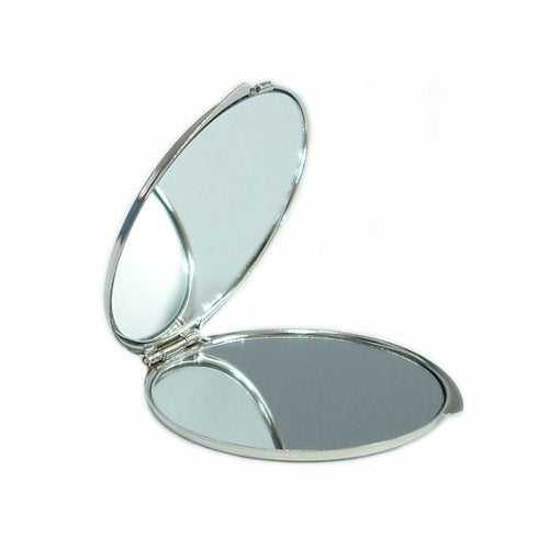 Mother of Pearl Animal Design Compact Cosmetic Makeup Metal Mirror with 10 Creatures of Longevity Design