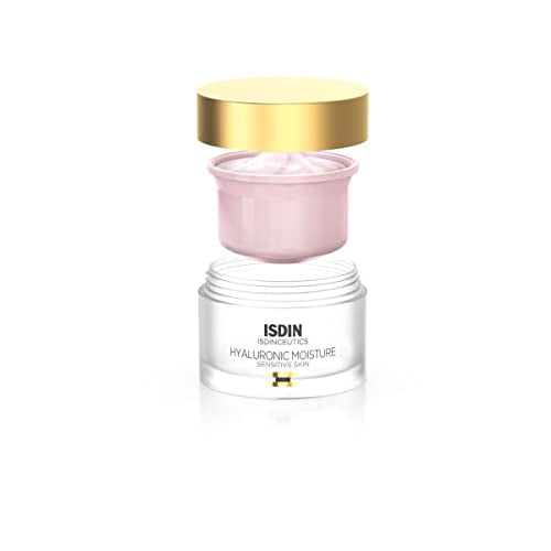 ISDIN Isdinceutics Eco-Refill Hyaluronic Moisture Sensitive Skin Calming Daily Face Moisturizer with Hyaluronic Acid 1.76 OZ