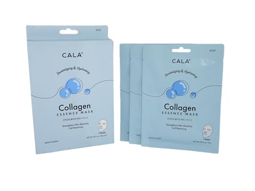 Cala Collagen essence facial mask sheets 5 count, 5 Count