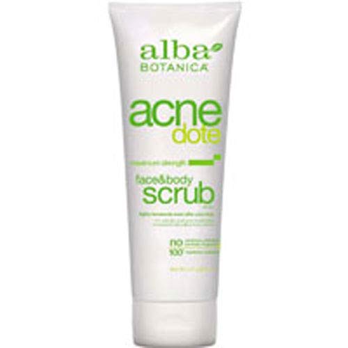 Alba Botanica Acnedote Face&Body Scrub, 4/8 oz