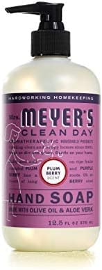 Mrs. Meyer 'S Liquid Hand Soap Variety, 1 Plum Berry Refill, 1 Plum Berry Hand Soap, 2 Ct