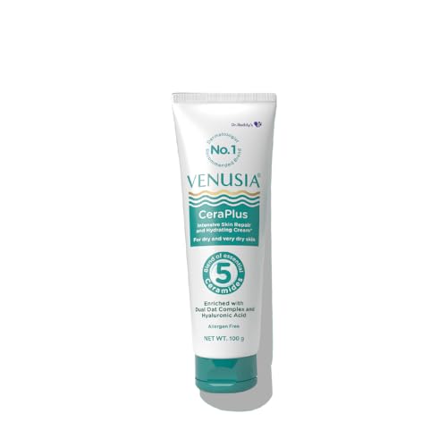 Dr. ReddyS Venusia Ceraplus Moisturizing Cream For Dry Skin  Formulated With 5 Essential Ceramides, Oat Complex & Hyaluronic A