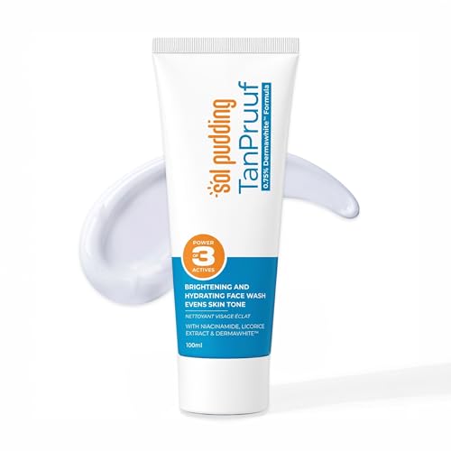 Tan Pruuf DeTan Face Wash For Instant Brightening, Pigmentation & Dark Spots Removal | 0.75% Dermawhite, 1% Niacinamide & 1% Gl
