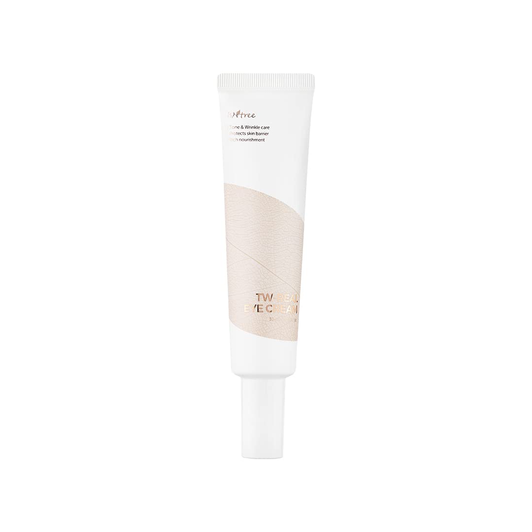 Isntree Tw-Real Eye Cream Korean Eye Cream For Dark Circles, Bags Under Eyes 1.01 Fl. Oz. - Treatment Care - Reduce Fine Lines,