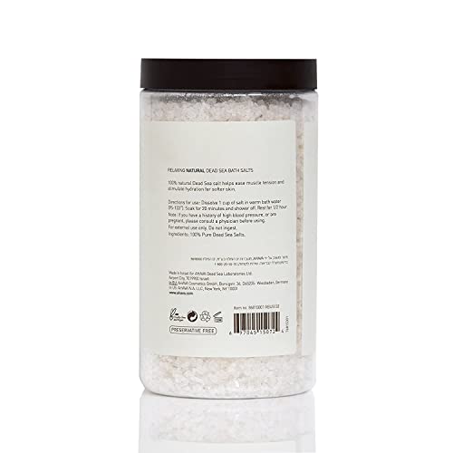 Ahava Dead Sea Mineral Bath Salt, Soothing Eucalyptus - Intense Relaxation For Body & Mind, Elevates Moisture, Softens & Eases S