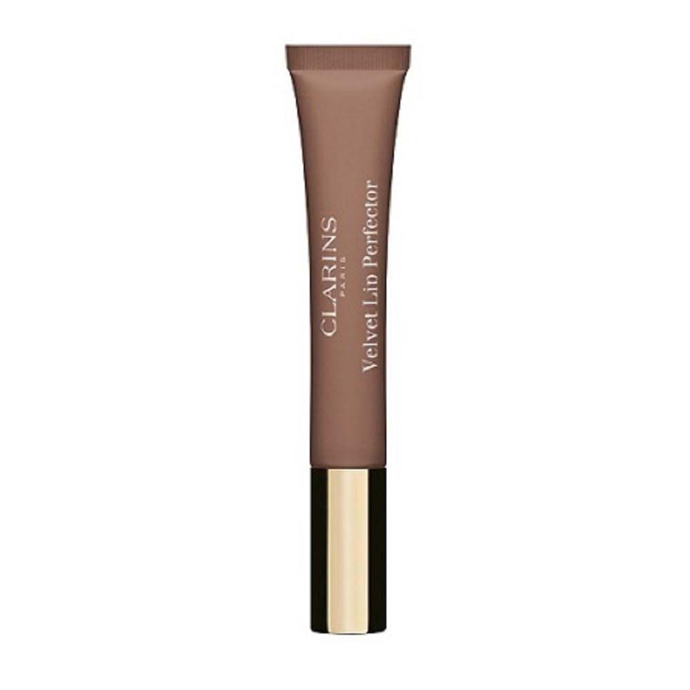 Clarins Velvet Lip Perfector | Velvety-Matte Finish Liquid Lipstick | Shea Butter Leaves Lips Feeling Hydrated| Highly Pigmented