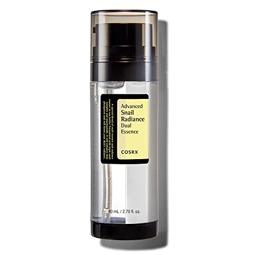 cOSRX Niacinamide 5% + Snail Mucin 74% Dual Essence, Anti aging Face Serum for Dull Skin, Hydrating, Brightening, Repairing, 270