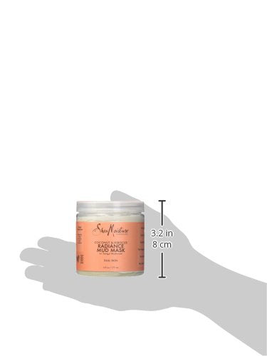 Shea Moisture Coconut & Hibiscus Radiance Mud Mask For Unisex, Dull Skin, 6 Ounce
