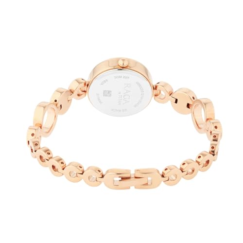 Titan Raga Quartz Analog Mother Of Pearl Dial Rose Gold Metal Strap For Women - Nt311Wm05