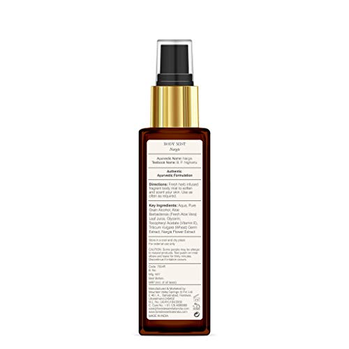 Forest Essentials Body Mist, Nargis, 100Ml