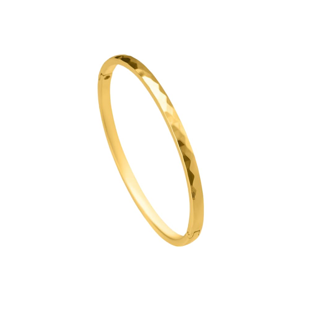 Palmonas 18K Gold Plated Gilded Haze Bangle Bracelet For Women  Jewellery Gift For Girls & Women | Waterproof & AntiTarnish Br