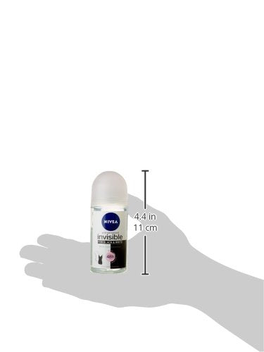 NIVEA 50ml Invisible Black And White Clear Roll On Anti Perspirant Deodorant original 1 Count