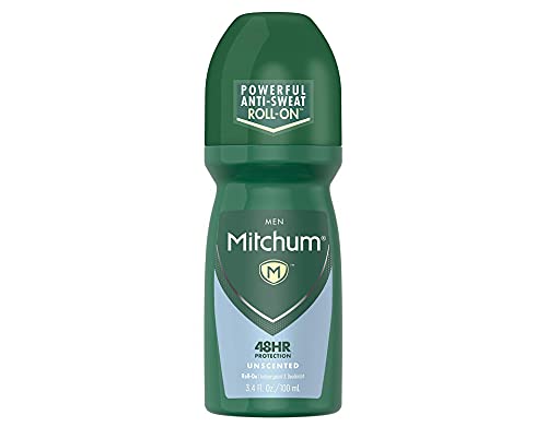Mitchum Invisible AntiPerspirant & Deodorant RollOn, Unscented 3.4 oz (Pack of 10)