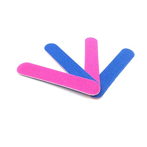 KISEER Small Nail Files Bulk, 100 Pcs Disposable Double Sided Emery Boards Travel Size for Men, Women, Kids (3.3 Inch)