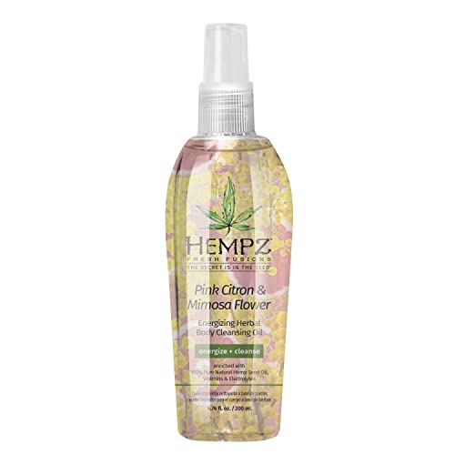 Hempz Fresh Fusions Pink Citron & Mimosa Flower Energizing Herbal Body Mist & Refresher, 4.4 Fl Oz