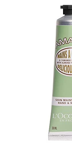 LOccitane Almond Delicious Hand & Nail cream, 1 OZ: Irresistible Scent, Softening, Moisturizing, Infused With Almond Oil, 24-hou