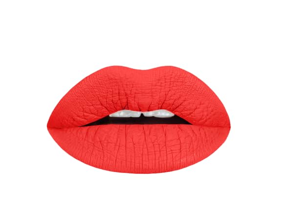 Aromi Orange Liquid Lipstick, Bright Red Tangerine Lip Color With Matte Finish, Long Lasting Lipstick, Vegan, Cruelty-Free, Hand