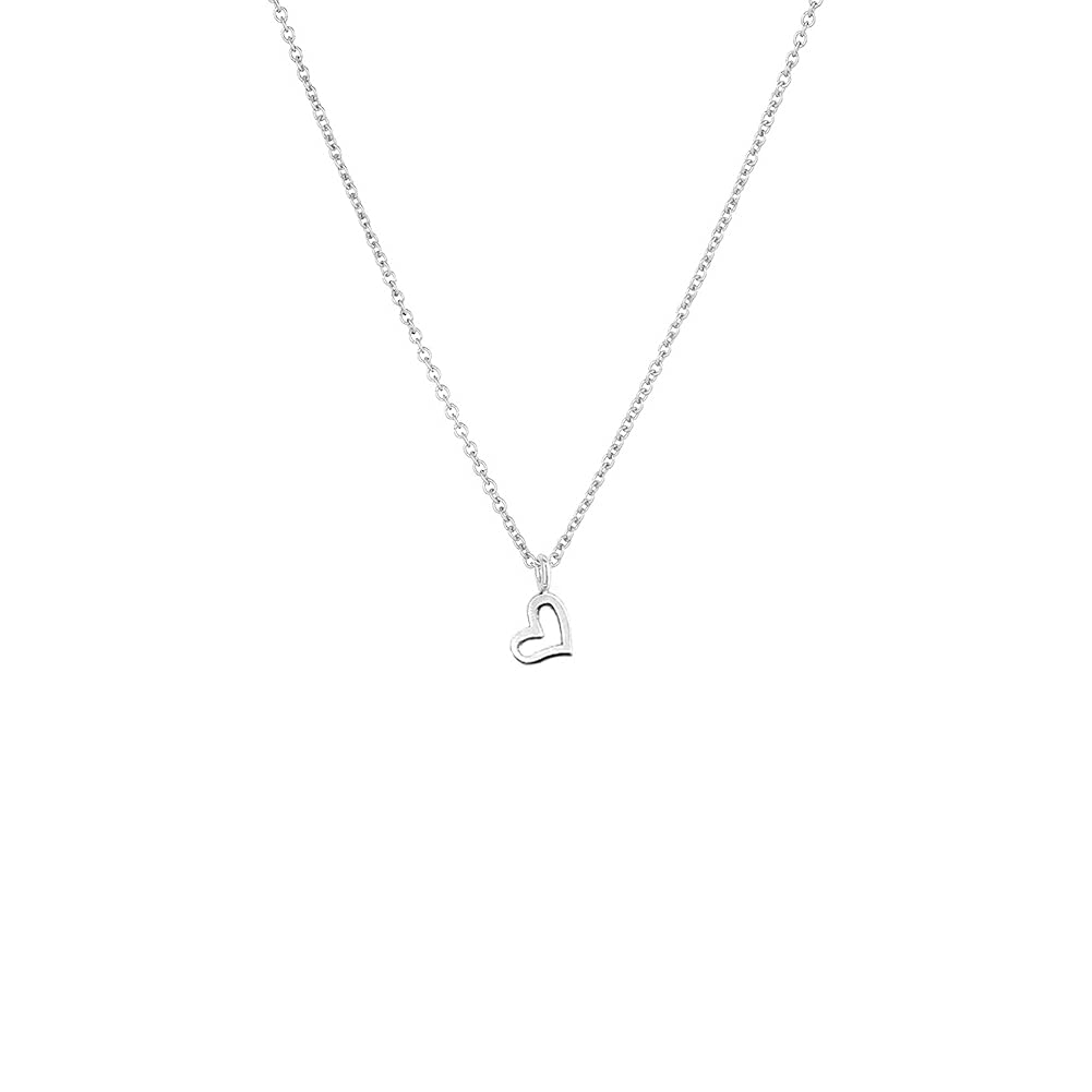 LANG XUAN Message Card Heart Necklace Friendship Pearl Pendant Unicorn Good Luck Wish Card Necklace with Message Card Gift Card