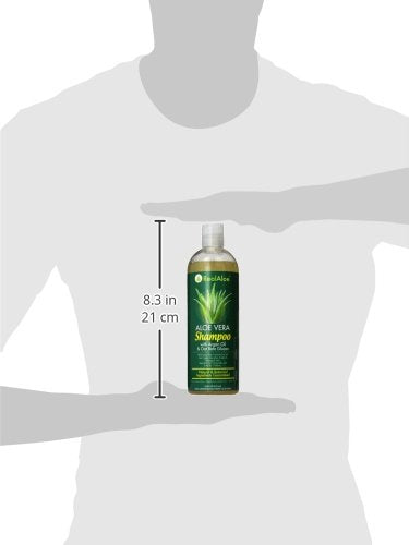 Real Aloe Aloe Vera Hair Shampoo with Argan Oil, 16 Fl Oz - Nourishing Formula for Healthy Hair