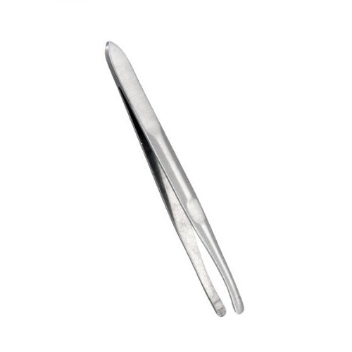 Yimart Stainless Steel Round Tip Eyebrow Tweezer - Silver, 1 Count, Model YIM06460