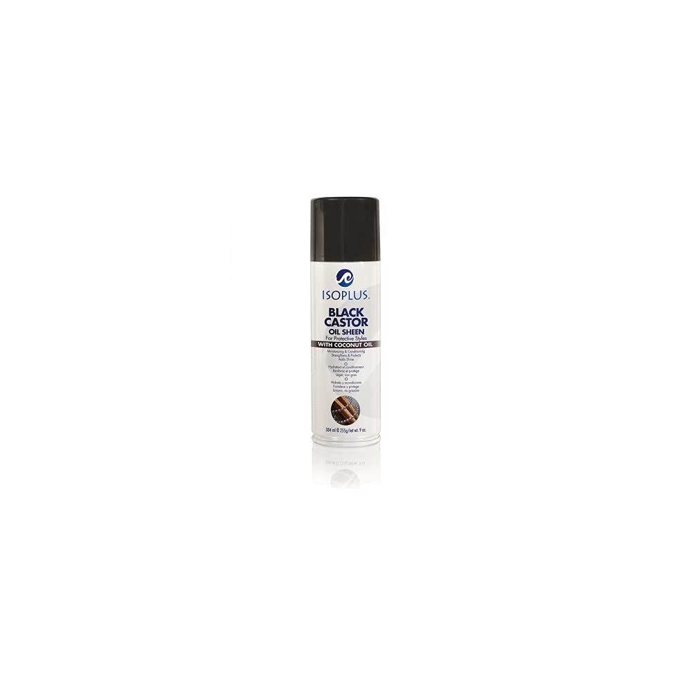 Isoplus Black Castor Oil Sheen Coconut Oil 9 oz