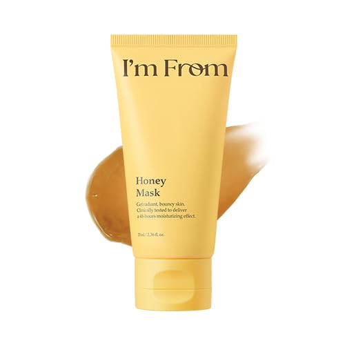 Im from Honey Mask, Deep Nourishing WashOff Mask with Natural Honey, Glass & Dewy Glow, LongLasting Hydration, Korean Skin Ca