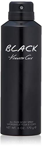 Kenneth Cole Black Body Spray For Men, 6.0 Fl Oz