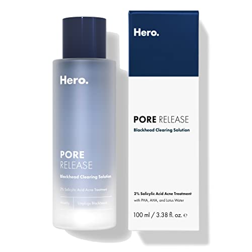 Hero Cosmetics Pore Release Blackhead Clearing Solution - Exfoliating Toner Featuring Bha, Pha, Aha And 2% Salicylic Acid (100 M