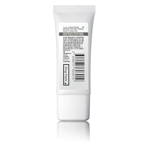 Almay Skintone Matching Foundation, Smart Shade Face Makeup, Hypoallergenic, Oil Free-Fragrance Free, Dermatologist Tested With