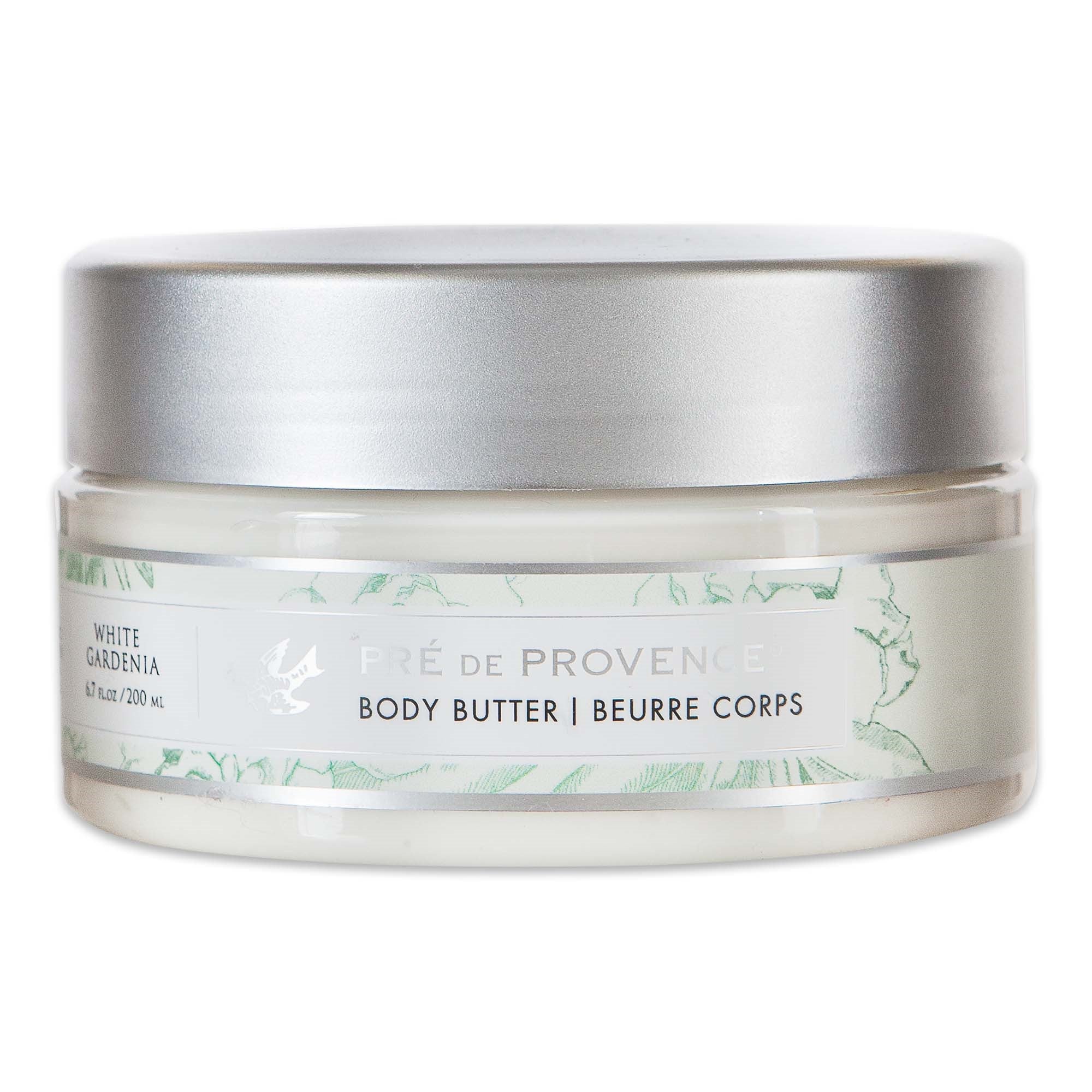 Pre de Provence Shea Butter Body Butter, Soothing & Hydrating, 6.7 Oz, White Gardenia, Model 61114