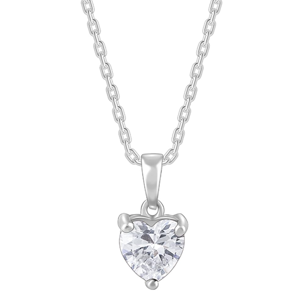 GIVA 925 Anushka Sharma Silver Solitaire Heart Pendant With Link Chain|Rakhi Rakshabandhan Gift For Sister Bhabhi, Women&Girls|W