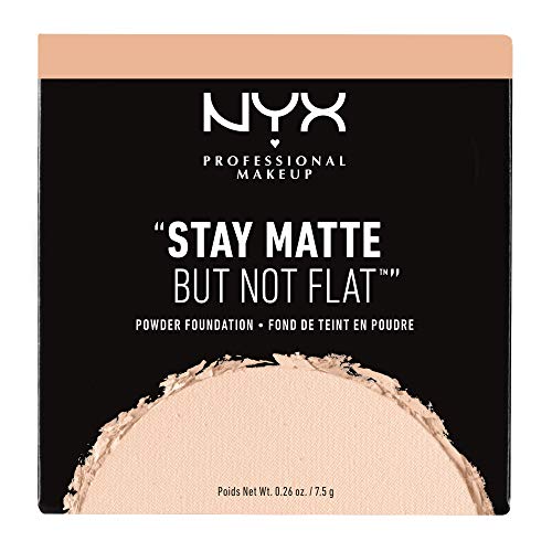 NYX PROFESSIONAL MAKEUP Stay Matte But Not Flat Powder Foundation, Natural