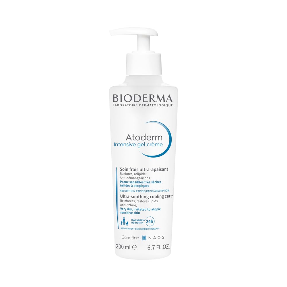Bioderma Atoderm Intensive Gel Crme With Niacinamide| Skin Barrier Repair| Ultra-Light Soothing Gel Moisturizer For Very Dry, Ir