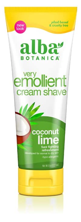 Alba Botanica: Very Emollient Cream Shave Coconut Lime, 8 oz (3 pack)