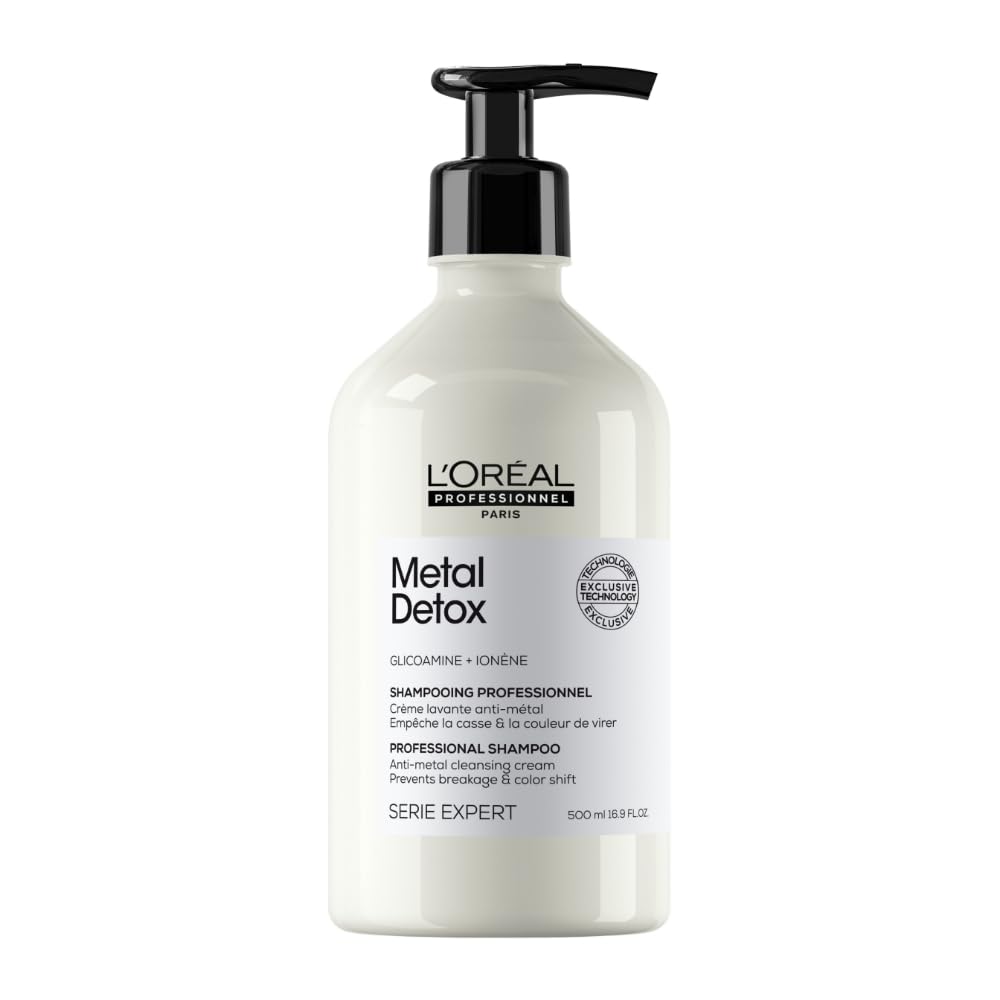 Loreal Professionnel Metal Detox Shampoo | Hard Water Chelating Shampoo | Removes Metal Build Up | Protect Color & Add Shine | P